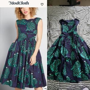 NWT Modcloth x Dupenny fit and flare dress